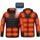 21 Zone Heating Electric Heated Jacket USB Charging(No Battery) Self Heating Vest Winter Outdoor Sports Waterproof Windproof Heated Vest