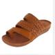 Women's Sandals Orthopedic Sandals Bunion Sandals Plus Size Braided Sandals Daily Beach Solid Color Summer Flat Heel Peep Toe Vintage Casual Faux Leather Loafer Light Brown Dark Brown Black