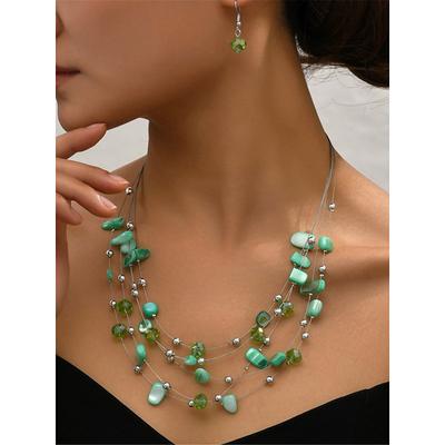 Women's necklace Fashion Outdoor Geometry Jewelry Sets