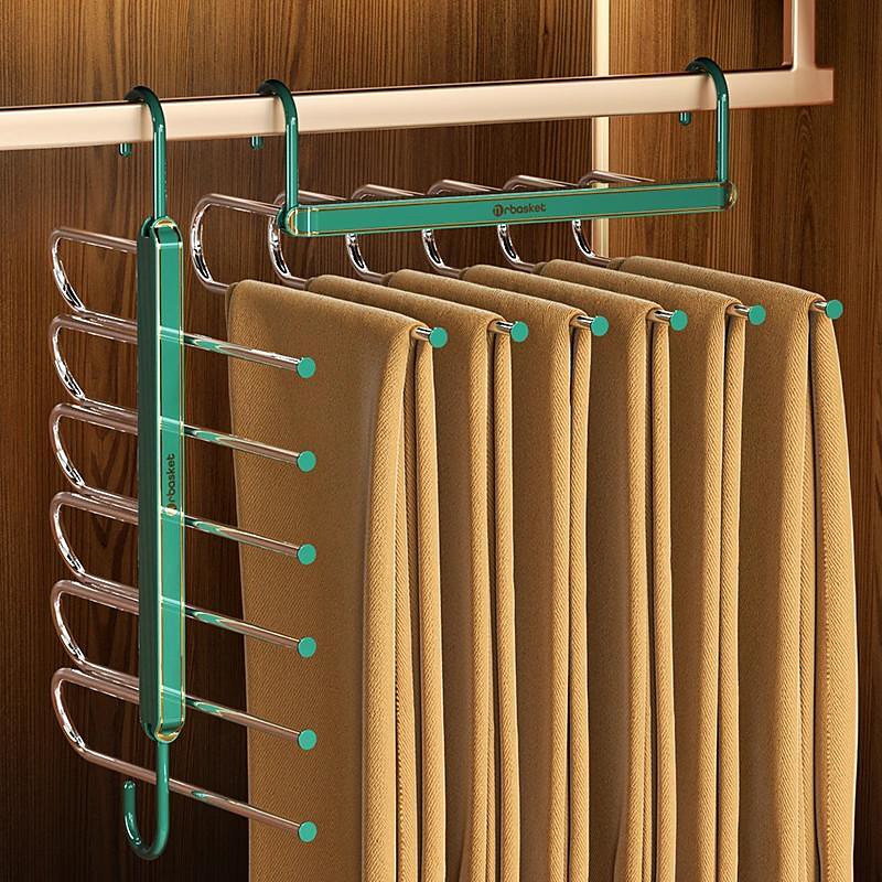 Folding Pant Rack Telescopic Multi-functional Pant Hanger Home Hanging Pant Special Pant Clip Wardrobe Storage Artifac