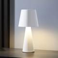 Modern Simple USB Rechargeable Table Lamp Tri-colors Touch Dimmer Home Night Lamp For Bedside Restaurant Study Bar Metal Led Lamp Home Decoration Lighting 1X