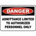Traffic & Warehouse Signs - Authorized Personnel Only Sign 2 - Weather Approved Aluminum Street Sign 0.04 Thickness - 18 X 24