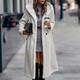 Women's Long Teddy Coat Fall Sherpa Jacket Warm Fleece Daily Going out Button Pocket Buttoned Front Hoodie Casual Solid Color Regular Fit Outerwear Long Sleeve Winter Black Brown Chocolate S M L XL