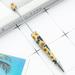 Yeahmol 10 Pieces Beadable Pen Bead Ballpoint Pen Bead Pen Shaft Black Ink Rollerball Pen with Refills for Kids Students Office School Supplies Printed 21 Sunflower A Y05J4I4G