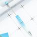 Yeahmol Ballpoint Pen Smooth Writing Stationery DIY Beadable Pen Writing Supplies for Children 10pcs Gradient White Blue Y04F4M3E