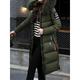 Women's Parka Windproof Warm Outdoor Valentine's Day Street Shopping Zipper Pocket Fur Collar Zipper Hoodie Fashion Modern Casual Street Style Solid Color Regular Fit Outerwear Long Sleeve Fall Winter