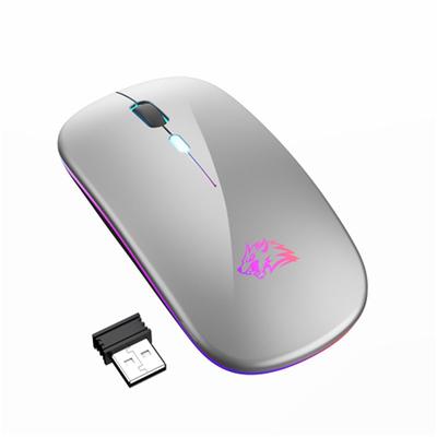 LED Wireless Mouse X15 Slim Rechargeable Wireless Mouse 2.4G Portable USB Optical Wireless Computer Mice with USB Receiver Adjustable DPI for Windows/PC/Mac/Laptop