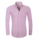 Men's Shirt Plain Turndown Black White Pale Blue Pale Pink Plus Size Outdoor Business Long Sleeve Clothing Apparel Modern Style Solid Retro Vintage
