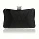 Women's Clutch Bags Silk PU Leather Wedding Party Event / Party Crystals Plain Wine Black Almond