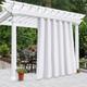 Waterproof Outdoor Curtain Privacy, Sliding Patio Curtain Drapes White, Pergola Curtains Grommet For Gazebo, Balcony, Porch, Party, Hotel, 1 Panel