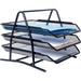 3 Tray Metal Desktop File Organizer 3 Tier File Mesh Organizers Perfect For Home Or Office Organization Store Binders Folders Papers Letter Files Books And More