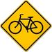 Traffic & Warehouse Signs - Bicycle Traffic Warning Sign - Weather Approved Aluminum Street Sign 0.04 Thickness - 18 X 24