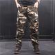 Men's Cargo Pants Cargo Trousers Tactical Pants Hiking Pants Camo Pants Multi Pocket Straight Leg 8 Pocket Camouflage Soft Outdoor Full Length Casual Daily Classic Style Casual / Sporty Loose Fit