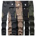 Men's Convertible Pants / Zip Off Outdoor Fishing Travel Hiking Cargo Work Safari Pants Trousers Summer Waterproof Quick Dry Lightweight Breathable Elastane Zipper Pocket Elastic Waist Bottoms