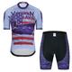 Men's Cycling Jersey Set Short Sleeve Bicycle Shorts Bike Top with 3 Rear Pockets Mountain Bike MTB Road Bike Cycling Breathable Quick Dry Moisture Wicking