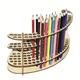 1pc Wooden Paint Brush Holder Holds 105 Brushes Desktop Paint Brush Stand Paint Brush Organizer For Artist Stand Paintbrush Organizer Holding Rack For Pens Paint Brushes Colored Pencils Marker