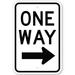 Traffic & Warehouse Signs - One Way Sign (Right) By Highway Traffic Supply - Weather Approved Aluminum Street Sign 0.04 Thickness - 12 X 8