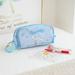 Sanrio hello kitty cartoon storage bag double zipper cosmetic bag student pencil case cinnamon Kuromi stationery box handbag