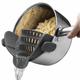 Pasta Strainer for Kitchen, Pot Strainer Clip on Strainer Colander Silicone and Colanders for Spaghetti Noodle Food Pan