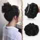 Claw Clip Messy Bun Hair Piece Hair Buns Mixed Blonde and Ash Blonde Tips Curly Wavy Hairpieces Updos Synthetic Chignon Hair Scrunchies Hair Bun Hair Pieces for Women 1PCS