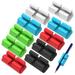 Gustve 10Pcs Adhesive Silicone Pen Holder Pencil Loop Holder 5 Colors Pencil Holder Clips for Office Desk Classroom