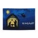 Christian Christmas Nativity Scene O Holy Night Banner Backdrop Porch Sign 47 x 71 Inches Holiday Banners for Room Yard Sports Events Parades Party