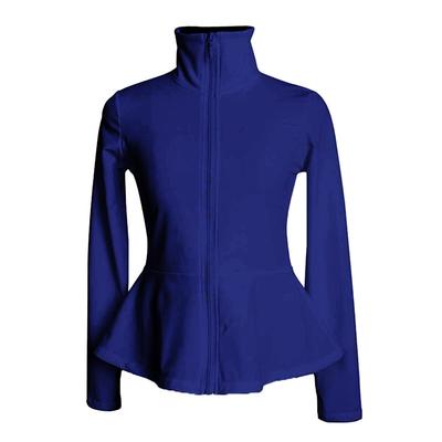 Figure Skating Fleece Jacket Women's Girls' Ice Skating Jacket Top Navy Black White Stretchy Training Competition Skating Wear Thermal Warm Long Sleeve Ice Skating Figure Skating