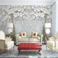 Mural Wallpaper Wall Sticker Covering Print Adhesive Required Forest 3D Effect Floral Flower Canvas Home Décor