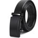 Men's Faux Leather Belt Ratchet Belt Casual Belt Black 125cm Automatic Buckle Faux Leather Stylish Business Casual Plain Daily Vacation Going out