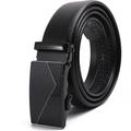 Men's Faux Leather Belt Ratchet Belt Casual Belt Black 125cm Automatic Buckle Faux Leather Stylish Business Casual Plain Daily Vacation Going out