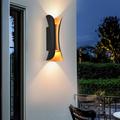 LED Outdoors Wall Lamp 6W 10W 20W 30W Up/Down Lighting Indoor Double-Head Curved Waterproof IP65 Wall Lamp Modern Bedroom Lamp Warm White Light AC85-265V