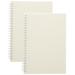 Office Notebooks for Writing Graph Pad Paper Math Notepad Journaling Spiral White Plastic Iron Work 2 Pcs