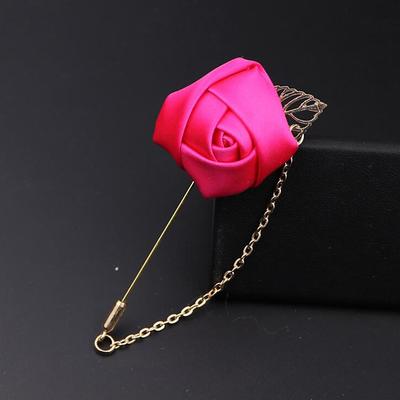 Men's Brooches Vintage Style Stylish Roses Flower Fashion Classic British Brooch Jewelry Wine Navy Black For Party Daily Fall Wedding