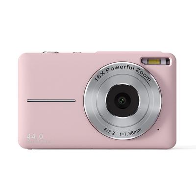 Digital Camera 1080P 44MP Vlogging Camera with LCD Screen 16X Zoom Compact Portable Mini Rechargeable Camera Gifts for Students Teens Adults Girls Boys