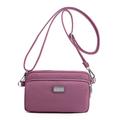 Women's Crossbody Bag Shoulder Bag Hobo Bag Nylon Outdoor Daily Holiday Zipper Large Capacity Waterproof Lightweight Solid Color Leather Pink Light and elegant purple Black