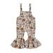 Meihuid Toddler Girl Halloween Outfit: Sleeveless Romper with Bell-Bottoms