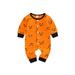 Emmababy Baby Halloween Romper with Cartoon Prints and Button Closure