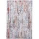 Feizy Cadiz Modern Abstract Gray/Red/Blue 9 9 x 13 2 Area Rug Sheen Industrial Watercolor Design Carpet for Living Dining Bed Room