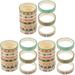 Hot Stamping Washi Tape 30 Rolls Scrapbook DIY Tapes Decor Magnetic Japanese Paper