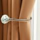 Tigrezy - Embrasses à Rideaux Crochets Murals u Métal Curtain Tiebacks, Rideau Metallique -2 Pack