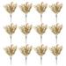 Artificial Flowers Tulips 12Pack Artificial Fall Flowers No Fade Faux Autumn indoor Outdoor Greenery for Thanksgiving Christmas Wedding Party Home Garden Fireplace DÃ©cor(Brown) for Easter Decor