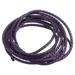 Uxcell Round Braided Leather Cord 3mm Genuine Braided Leather Cords Dark Purple(2.2 Yards)