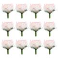 50 Pcs Artificial Flowers Wedding Decor Roses Petals Artificial Rose Flower Decorations Faux Flowers Outdoor Silk Rose Head Wedding Rose Pink