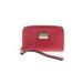 MICHAEL Michael Kors Leather Wristlet: Red Solid Bags