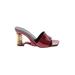 Jeffrey Campbell Wedges: Burgundy Solid Shoes - Women's Size 8 1/2 - Open Toe