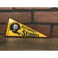 Framed 1980's Pittsburgh Steelers Nfl Vintage Mini Pennant