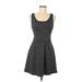 Jessica Simpson Casual Dress - A-Line Scoop Neck Sleeveless: Black Dresses - Women's Size Medium