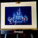 Disney Art | Disneyland Diamond Celebration Framed Print On An Easel Like Stand. | Color: Blue/Silver | Size: Os