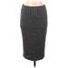 Zara W&B Collection Casual Skirt: Blue Stripes Bottoms - Women's Size Medium