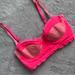 Anthropologie Intimates & Sleepwear | Anthropologie Eloise Lace Underwire Balconette Bra Neon Hot Pink Sherbet Sunrise | Color: Pink | Size: 34b